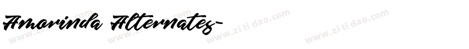Amorinda Alternates字体转换